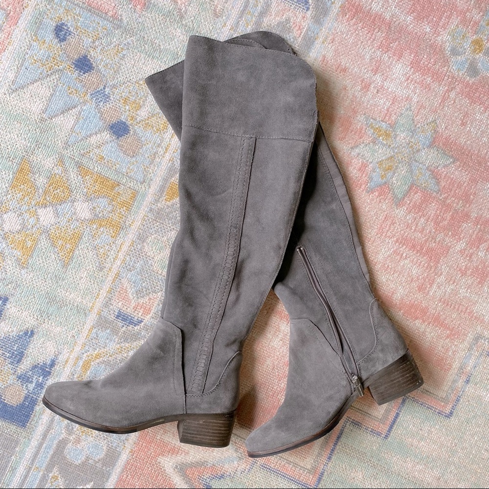 Vince Camuto Kochelda Genuine Leather OTK Boots 7.5